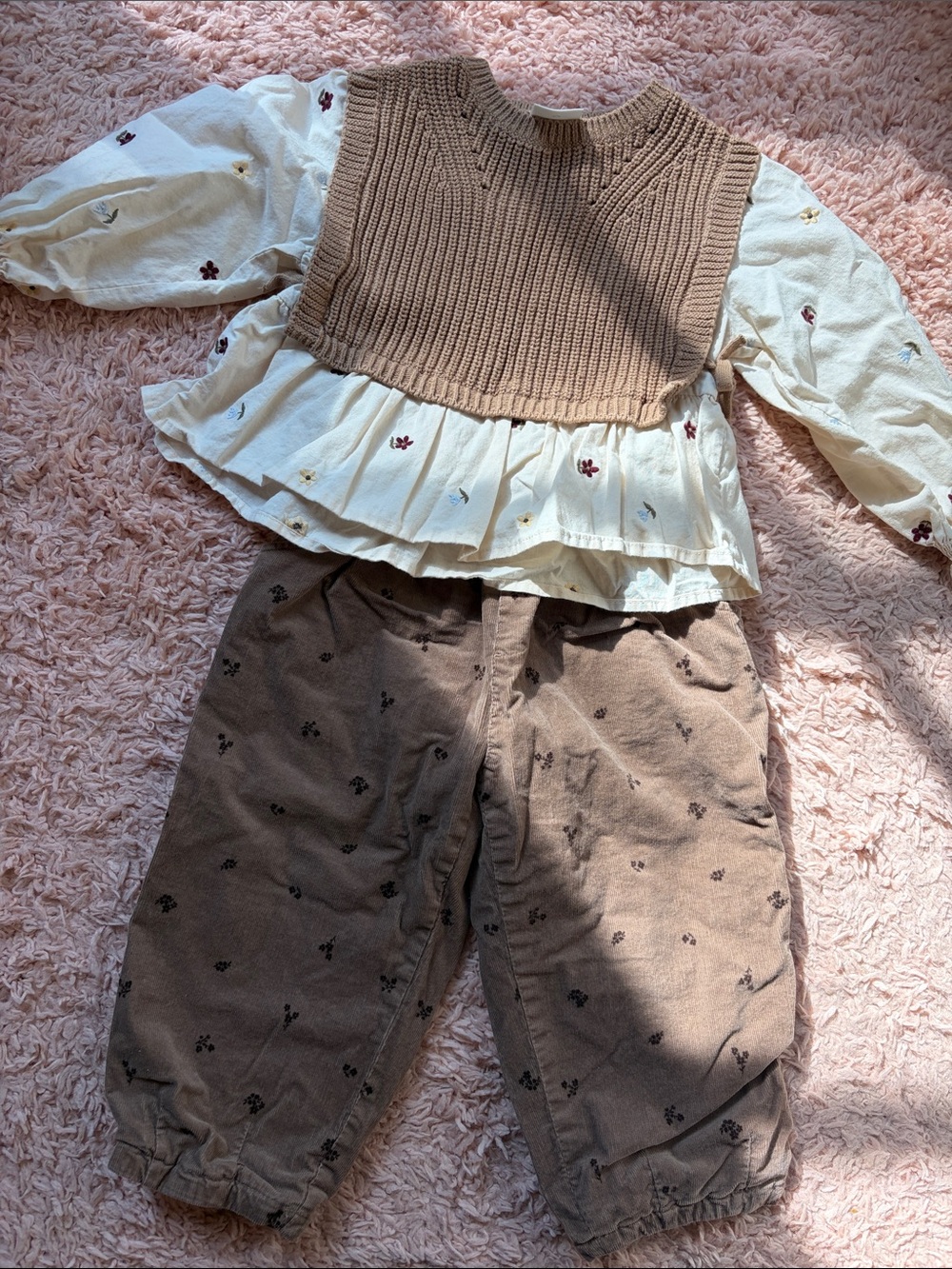 Zara toddler floral outfit